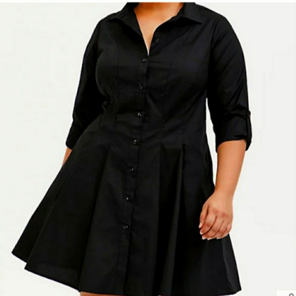 Torrid peplum style dress